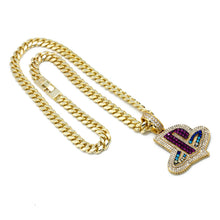 Load image into Gallery viewer, Inspired by PlayStation® - XL Iced PS Logo Necklace