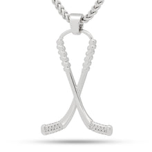 Load image into Gallery viewer, Hockey Sticks Necklace