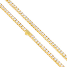 Load image into Gallery viewer, 4mm 14K Gold Tennis Choker Set
