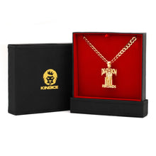 Load image into Gallery viewer, 14K Solid Gold King Ice x Death Row Logo Necklace
