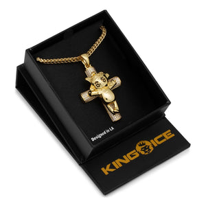 Chief Keef x King Ice - Glo Life Cross Necklace